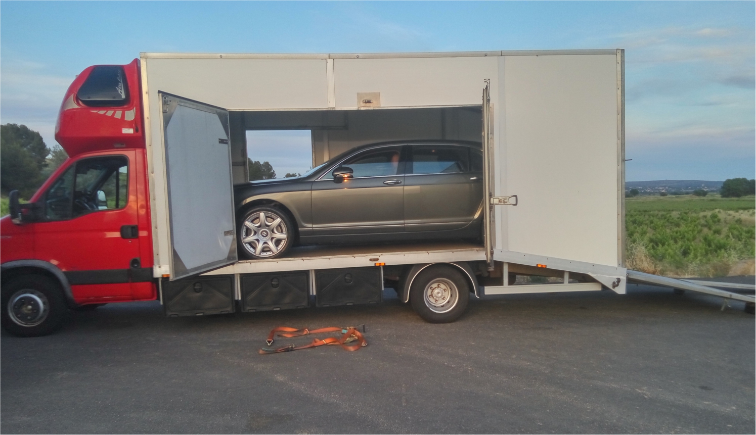 Перевозка Bentley Continental Flying Spur Москва - Барселона