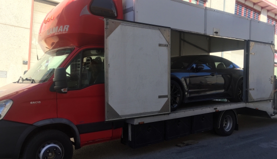 Перевозка Porsche Stingray на выставку в Марбелью (Испания)