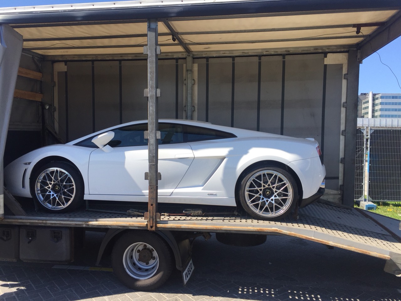 Перевозка Lamborghini Gallardo Москва - Амстердам