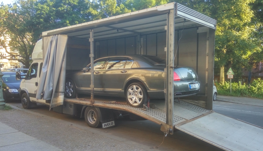 Перевозка Bentley Continental Flying Spur Москва - Барселона