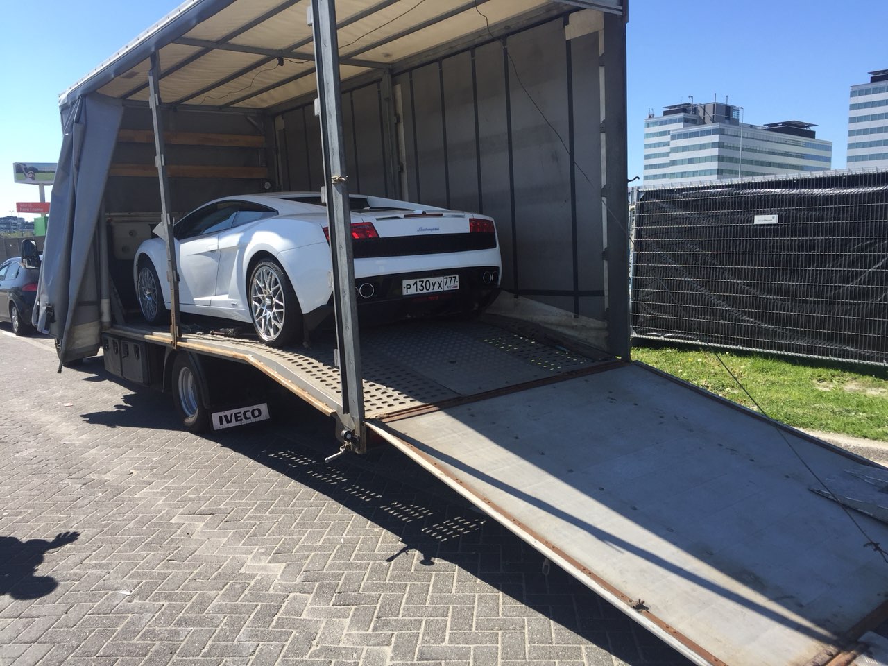 Перевозка Lamborghini Gallardo Москва - Амстердам